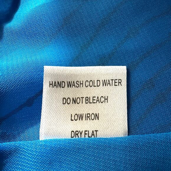 Ezra Womens Halter Neck Mini A Line Dress Blue Sz Medium Y2k Retro Boho Festival - Picture 10 of 10